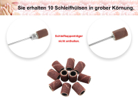 10 Schleifbnder Schleifkappen Frser grobe Krnung