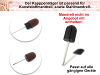 10 Schleifkappen MITTEL 13mm