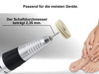Lederschwabbel als Nagelpolierer 2,2 cm