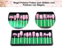 Steinschleifer Edelkorund Keramikschleifer Nagelfrser Manikre Nail Bit Schleifkrper Frseraufsatz Nagelpflege Schleifer Keramischer Frser fr Arbeiten Rund um den Nagel