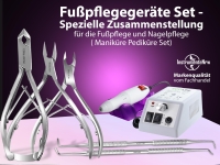 Pedik�re Schleifger�t inkl. Nagelfr�sern mit Nagelzangen-Set