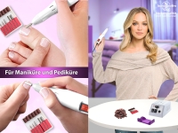 Fr�ser-Manik�re Pedik�re Ger�t inkl. 300 Schleifb�nder in mittlerer K�rnung