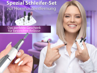 Fupflegegert Manikre Pedikre Set mit Schleifhlsen + Frser-Set