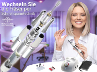 Fußpflegegerät Maniküre Pediküre Set mit Schleifhülsen + Fräser-Set Fußpflegegerät Maniküre Pediküre Set mit Schleifhülsen + Fräser-Set
