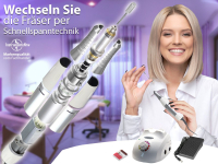 Hornhaut-Fupflegegert Nagelfrser Schleifgert-Set Schleifhlsen Frser
