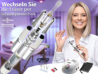 Fupflegegert Nagelfrser Pedikre-Gert mit 2 Frser Sets