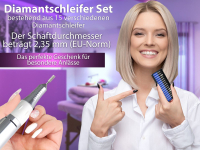 Hornhaut-Fupflegegert Nagelfrser Schleifgert-Set Schleifhlsen Frser