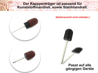 Fupflege Hornhaut 10 Schleifkappen fr Kunststoff oder Stahlmandrell 7 mm