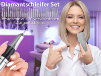 Fupflegegert inkl. Frser mit Schleifhlsen und Aufbewahrungstasche