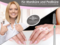 Fupflege Diamantschleifer Nagelfrser Grob Knospe Manikre Pedikre zur Hornhautentfernung, Gel, Acryl, Naturnagel und Verhornungen