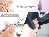 Nagelfrser Hartmetall Schleifer HM-Frser Querhieb Zahnung Zapfen fr Gel und Acryl Fingerngel Manikre Feile Schleifaufsatz Pedikre Bit fr elektrische Schleifgerte