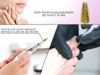 HM Nagelfrser Gelngel und Hornhautentferner Frser Bit Querhieb Zahnung Manikre Schleifer Pedikre Aufsatz Nailart Schleifkrper fr elektrische Schleifgerte