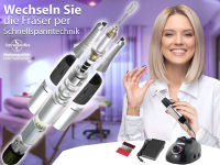Fupflegegert inkl. Frser mit Schleifhlsen und Aufbewahrungstasche