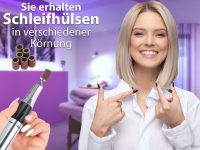 Fu�pflegeger�t Nagelpflege-Schleifger�t Schwarz