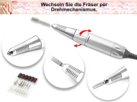 Fu�pflegeger�t Nagelpflege-Schleifger�t Wei�