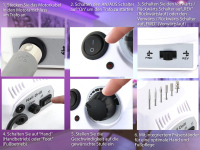 Fusspflege Ger�t Manik�re Pedik�re Schleifer Weiss