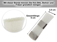 Frserbrste - Reinigungsbrste fr Hartmetall Frser Bohrer Schleifer Bits