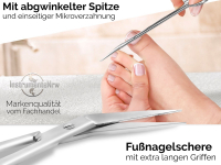 Lange SPEZIAL Funagelschere Nagelschere Mikroverzahnt