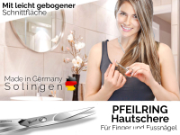 Nagelhautschere Pfeilring aus Solingen