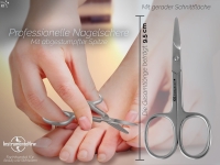 Nagelschere mit gerader Schnittfl�che - Abgerundet -