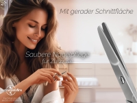 Nagelschere mit gerader Schnittfl�che - Abgerundet -