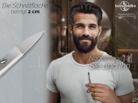Kr�ftige Nagelschere mit Mikroverzahnung - Gerade Schnittfl�che