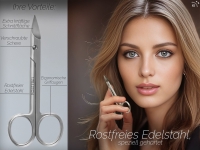 Kr�ftige Nagelschere mit Mikroverzahnung - Gerade Schnittfl�che