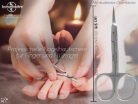 Gebogene Nagelhautschere aus Edelstahl Manik�re Hautschere Ergonomisch Geformt