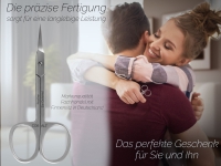 Gebogene Nagelhautschere aus Edelstahl Manik�re Hautschere Ergonomisch Geformt