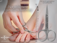 Ergo Nagelschere Fu�nagelschere 9,5 cm Extra Scharf und Pr�zise