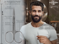 Nagelscheren-Set Gerade + Gebogene Schnittfl�che Edelstahl Fu�nagelschere