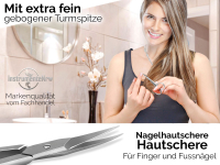 Manikre-Set Pedikre-Set Nagelschere + Nagelhautschere | 2-Teilig | Edelstahl Rostfrei