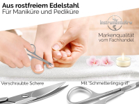 Manikre-Set Pedikre-Set Nagelschere + Nagelhautschere | 2-Teilig | Edelstahl Rostfrei