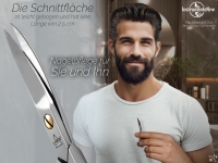 Nagelschere Extra Scharf mit gebogene Schnittfl�che Manik�re Pedik�re Schere aus Edelstahl Rostfrei mit Etui zum optimalen k�rzen von Finger- & Fu�n�gel