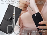 Nagelschere Extra Scharf mit gebogene Schnittfl�che Manik�re Pedik�re Schere aus Edelstahl Rostfrei mit Etui zum optimalen k�rzen von Finger- & Fu�n�gel