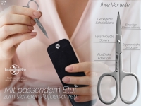 Nagelschere mit Mirkroverzahnung - Schere zum pr�zisen k�rzen von Finger- und Fu�n�gel