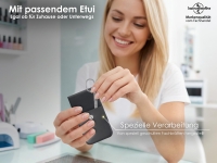 Linksh�nder Nagelschere aus rostfreiem Edelstahl mit Etui