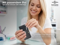 Linksh�nder Nagelschere aus rostfreiem Edelstahl mit Etui