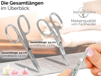 Nagelschere Nagelhautschere Manikre-Set Edelstahl Schere fr Finger-/ Fungel im Etui