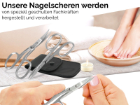 Nagelschere Nagelhautschere Manikre-Set Edelstahl Schere fr Finger-/ Fungel im Etui