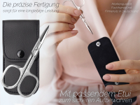 Profi Nagelschere aus Solingen - Premium Qualitt mit gebogener Schnittflche - Extra Scharfe Schneiden inklusive Etui