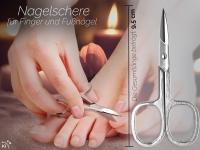 Profi Nagelschere aus Solingen - Premium Qualit�t mit gebogener Schnittfl�che - Extra Scharfe Schneiden inklusive Etui