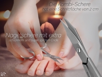 Nagelscheren Set Nagelschere und Nagelhautschere mit feiner Spitze Manik�re Pedik�re Fu�agelscheren Set mit Etui