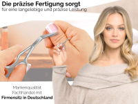 Nagelschere Hautschere Extra Scharf und Extra Fein Nagelhautschere Funagelschere Gerade aus Edelstahl Manikre Pedikre Schere fr Damen und Herren