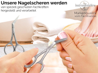 Nagelschere Hautschere Extra Scharf und Extra Fein Nagelhautschere Funagelschere Gerade aus Edelstahl Manikre Pedikre Schere fr Damen und Herren