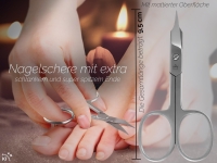 Nagelschere mit Turmspitze Hautschere Extra Scharf und Extra Fein Nagelhautschere Fu�nagelschere aus Edelstahl Rostfrei Manik�re Pedik�re Schere f�r Damen und Herren