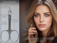 Nagelschere mit Turmspitze Hautschere Extra Scharf und Extra Fein Nagelhautschere Fu�nagelschere aus Edelstahl Rostfrei Manik�re Pedik�re Schere f�r Damen und Herren