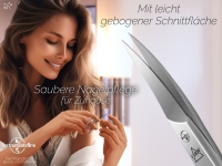 Nagelhautschere Hautschere Manik�re Knipser mit Feinem und Pr�zisem Schnitt zum k�rzen von Nagelhautresten - Hautschere Classic Rostfrei Edelstahl zur Nagelhautpflege 9,5 cm