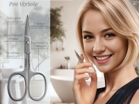 Solinger Nagelschere aus Solingen Classic Modell mit einseitiger Mikroverzahnung Fu�nagelschere mit Extra Scharfer und gebogener Schnittfl�che f�r H�nde und F��e Edelstahl