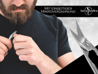 Solinger Premium Funagelschere aus Solingen fr Extra Dicke und Starke Fungel Pedikre Nagelschere mit gebogener Schnittflche und einseitiger Mikroverzahnung fr die Fupflege aus Edelstahl